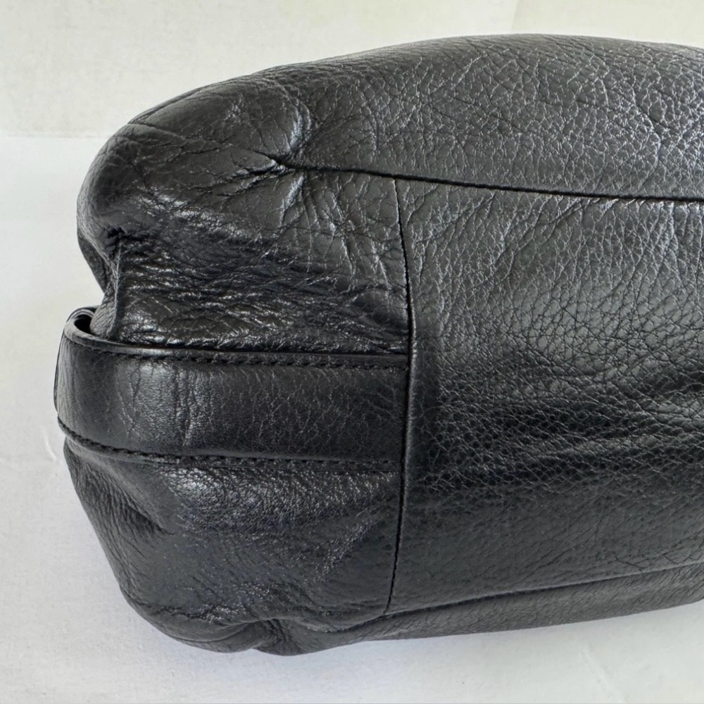 Coach G1271- 21225 Madison Maggie Black Leather Hobo Shoulder Tote Bag Supple - Picture 7 of 13